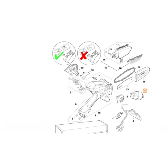 STIHL  Silnik elektryczny 8-10 V GA01 600 0205